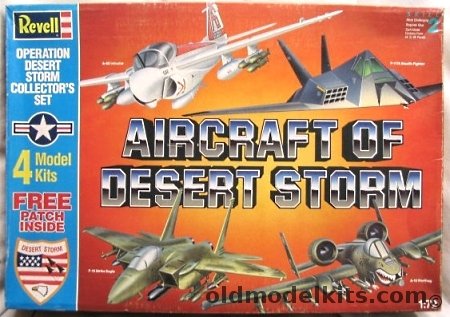 Revell 1/72 Aircraft of Desert Storm - A-6E Intruder / F-117A Stealth Fighter / F-15 Strike Eagle / A-10 Warthog, 6256 plastic model kit
